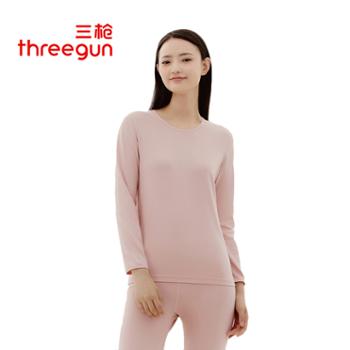 三枪 24292D021圆领女士保暖内衣套装 高支新疆长绒棉