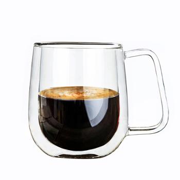 明尚德 双层咖啡杯 835T带盖马克杯