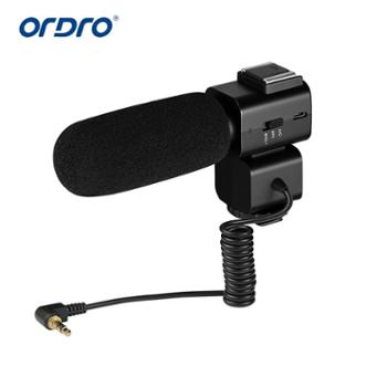 欧达/Ordro 可充电热靴摄像机麦克风CM520 欧达Z82/Ac3/AC5/AC7等