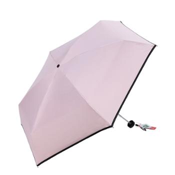 尼诺里拉 NINORIVA 五折手动超轻NR压花晴雨伞 NR0649（粉色）