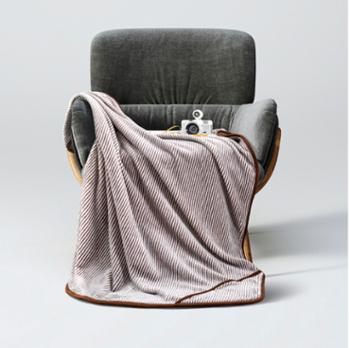 路易卡罗 艾香休闲套装 法兰绒毯跟眼罩颈枕组合，面料优质