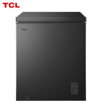 TCL 低霜节能冷柜 143升 家用卧式小冰柜 一级能效 钛金灰 BD/BC-143FQDC