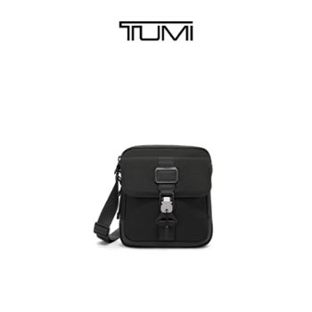 TUMI/途明 Alpha Bravo男士斜挎包 通勤锁扣开合斜挎包 黑色0232709D