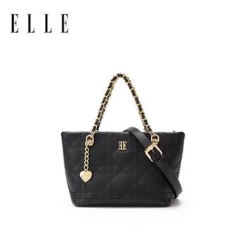 ELLE 藤格绗缝链条托特包 手提包斜挎包24837
