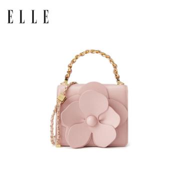 ELLE 花朵甜心小方包 链条斜挎包25054