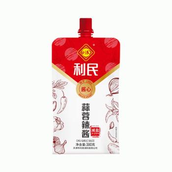 利民 蒜蓉辣酱（减盐） 380g