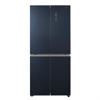 夏普/Sharp 十字对开门双变频大容量冰箱 碳蓝黑 476L BCD-476WWGG-B