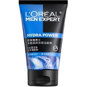 欧莱雅/L’OREAL 水能润泽双效洁面膏100ml