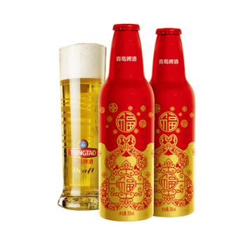 青岛啤酒 鸿运当头精美铝瓶蛇年限定版 355ml*12瓶