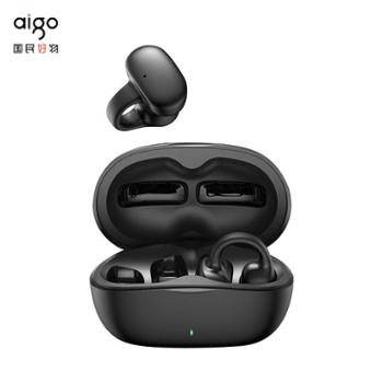 爱国者/Aigo 蓝牙耳机TWS 骨传导概念气传导耳夹开放式不入耳运动通话耳机 适用小米等手机平板电脑通用 TX02