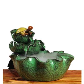 陶瓷工艺品摆件 高端礼品长寿龟流水加湿鱼缸