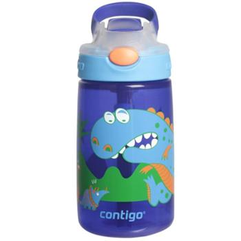 Contigo康迪克小发明家儿童防漏吸管杯单个送杯套( 杯套颜色随机)