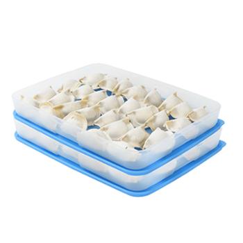 特百惠 1.3升冷冻冷藏保鲜盒储藏盒饺子盒2件套