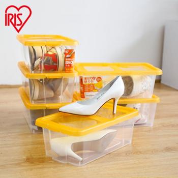 爱丽思IRIS 环保塑料彩色透明女士鞋盒SHB353一组6个装