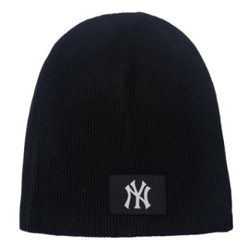 MLB 男女同款情侣保暖帽运动休闲针织绒线帽子3ABNL0546-50BKS