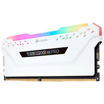 美商海盗船 台式机内存条复仇者 白色系列 8G*2 DDR4 3600