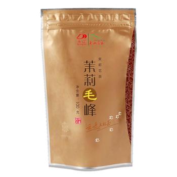 羌笛花茶北川传统窨制花茶浓香型茉莉毛峰100g袋装