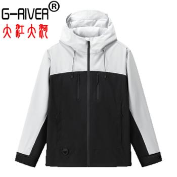 大江大河/G-RIVER男女春秋款户外夹克透气冲锋衣