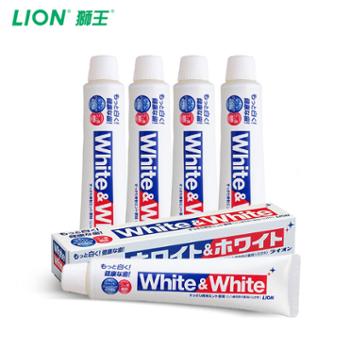 狮王/LION 日本进口 WHITE WHITE大白牙膏4支