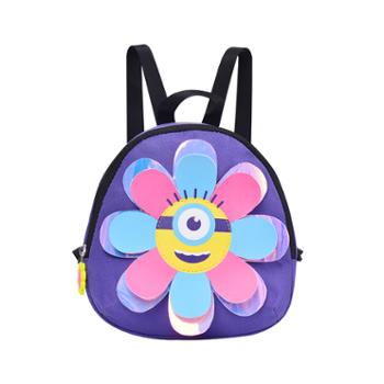 小黄人潮童背包系列-Q2儿童休闲牵引包（中性）紫色