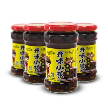 先秾坛 英山开味小蔡牛肉酱（香辣）/礼盒 280g*4