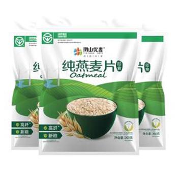 阴山优麦 燕麦片纯麦 360g*3袋