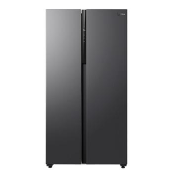 美的550升变频一级能效对开双开门大容量家用冰箱BCD-550WKPZM(E）