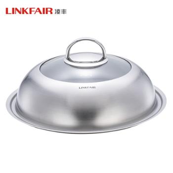 Linkfair 凌丰 欧爵系列钢化玻璃高拱锅盖28厘米可视锅盖透明盖