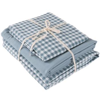 融惠 四件套学生水洗棉床单被套床上用品床笠款 适用1.5m/1.8m/2.0m床