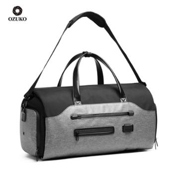 ozuko 可折叠男士旅行包短途旅游单肩手提包户外防水多功能包