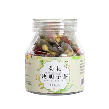 雅丽百花缘罐装菊花决明子组合花茶*2瓶