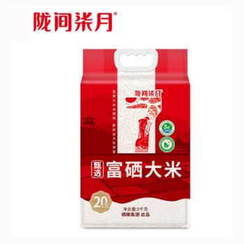 陇间柒月 硒都湖北恩施甄选富硒大米(C01) 1箱（5kg×4袋）