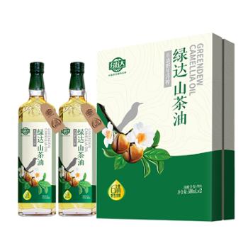 绿达 6清野生冷榨山茶油 500ml*2