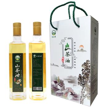 自由乡 山茶礼盒装 500ml*2
