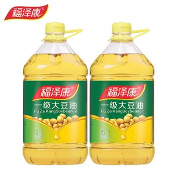 福泽康 非转基因一级大豆油 5L*2瓶