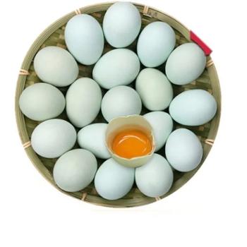 鑫鲜聚 绿壳鸡蛋农家散养乌鸡蛋 10枚单枚约45g左右 总重约450g