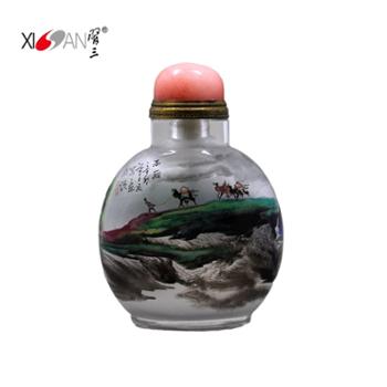 习三内画鼻烟壶 雨后