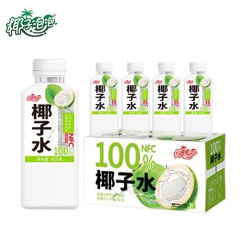 椰子泡泡 100%椰子水 NFC饮料 天然电解质 450克*15瓶