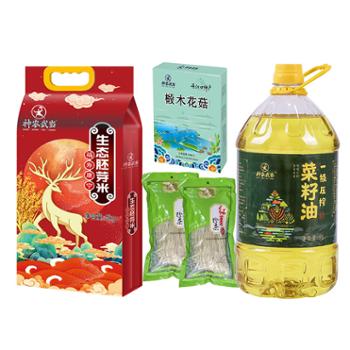 神农武当 粮油套餐A款（菜籽油+大米+花菇+红薯粉条） 11000g