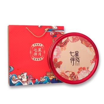 虎头山老乡亲 七星伴月 广式中秋月饼礼盒 660G/盒