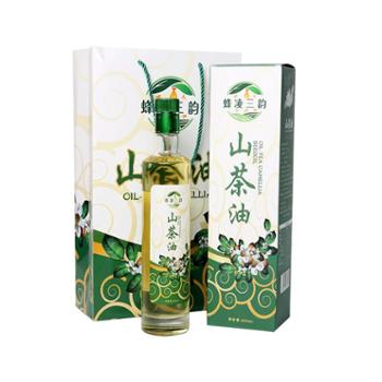 蜂凌三韵 陕西特产低温压榨一级山茶油 500ml*2