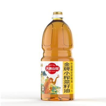 大唐山花 金牌小榨菜籽油 1.8L