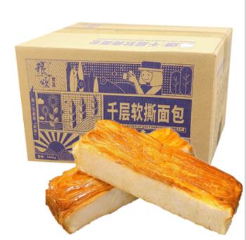 粮颂 千层软撕面包 400g