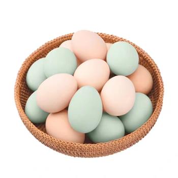 鲜果果 农家散养鲜鸡蛋混合装 30枚（粉壳15枚+绿壳15枚）约1.14-1.2kg
