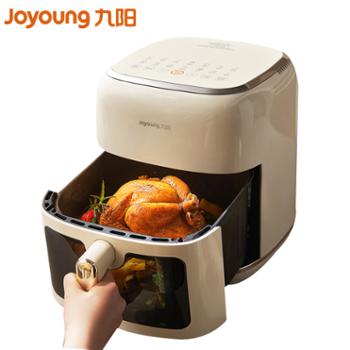 九阳（Joyoung）可视空气炸锅 家用6.5L大容量一键智能触控金属内腔电炸锅KL65-V9