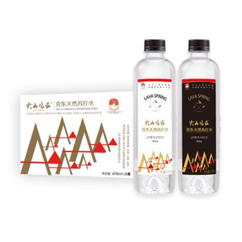 火山鸣泉 克东天然苏打水 弱碱性水 470ml*15瓶/箱