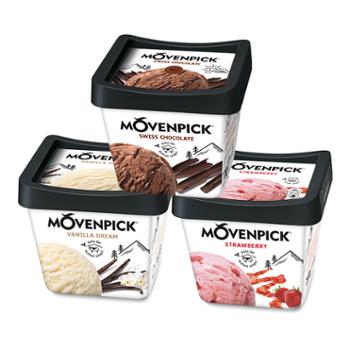 莫凡彼/Movenpick 瑞士冰淇淋 三种口味500ML*3盒