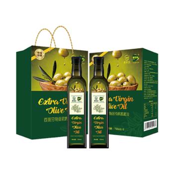 鲜吉仙 西班牙特级初榨橄榄油 750ml*2/提（礼盒）