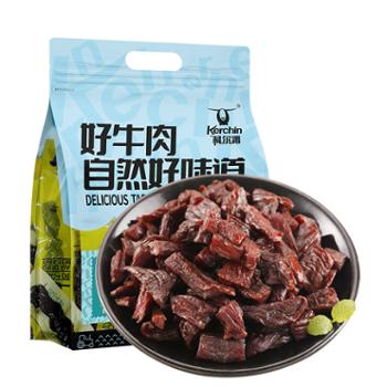 科尔沁 内蒙古风干牛肉干特产休闲零食小块肉干 800g