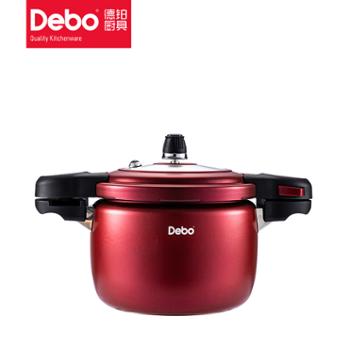 德铂/Debo铂特(高压锅）合金压力锅燃气电磁炉通用4.5L 红色 DEP-828